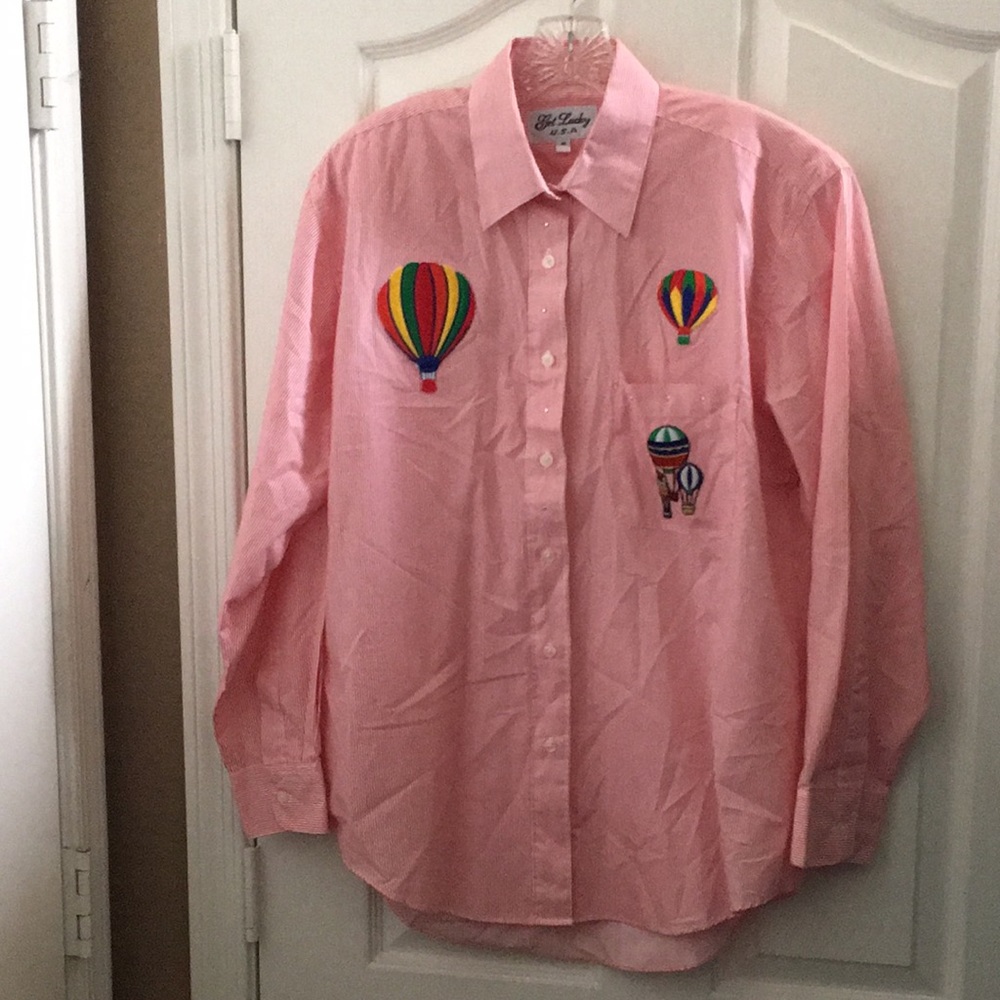 FINAL MARKDOWN Get lucky balloon blouse medium